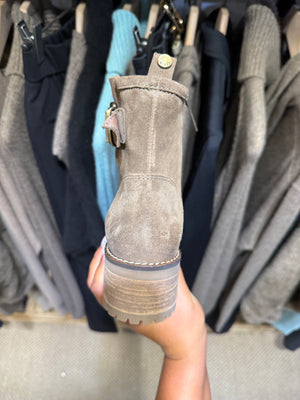 Bikers cuir vison basse