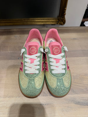 B70 Cloud cristaux vert/rose