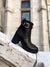 Bikers cuir grainé noir